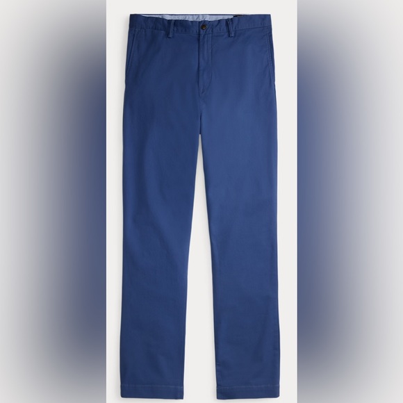 NWT Polo Ralph Lauren Classic-Fit Flat-Front Stretch Chino Pants 44B x 30 $125
